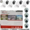 1080 CCTV camera 4 indoors + 4 outdoor camera