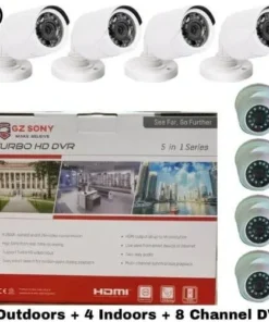 1080 CCTV camera 4 indoors + 4 outdoor camera