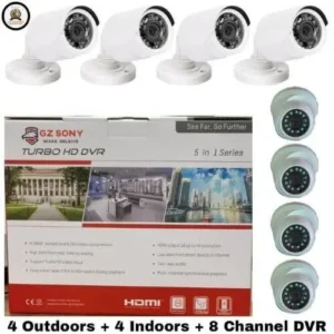 1080 CCTV camera 4 indoors + 4 outdoor camera