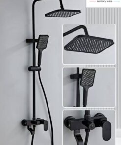 Black Shower Set